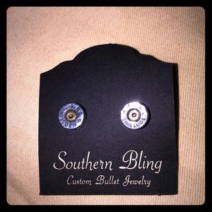 9mm Luger Bullet earrings